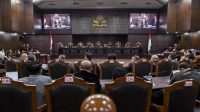 Ilustrasi suasana sidang sengketa Pilpres 2019 di Gedung Mahkamah Konstitusi. (Ist)