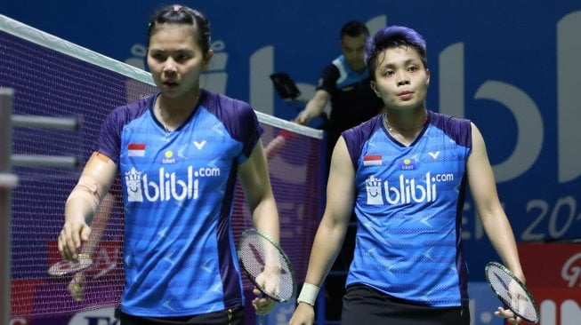 Pasangan ganda putri Indonesia, Greysia Polii/Apriyani Rahayu, di babak kedua Indonesia Open 2019 [Humas PBSI]