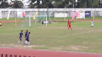 Pemain ps muaro jambi selebrasi usai mencetak gol ke gawang bungo. Foto: Uda/Jambiseru.com