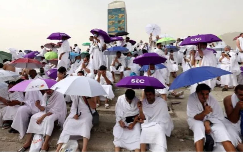 Ilustrasi ibadah haji saat wukuf di Padang Arafah, Mekah, Arab Saudi.