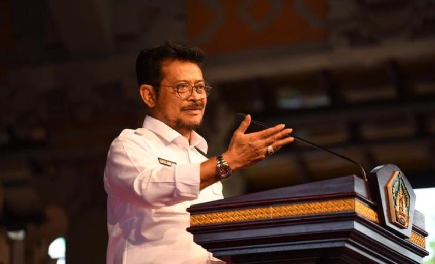 Menteri Pertanian, Syahrul Yasin Limpo minta petani percepat proses tanam.